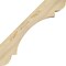 Ekena Millwork 6"W x 26"D x 26"H Olympic Rough Sawn Knee Brace, Douglas Fir BRC06X26X26OLY00RDF - alternate 2